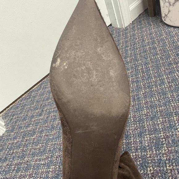 Preloved Unbranded leather upper rubber sole brown boots size 9 - Picture 10 of 16